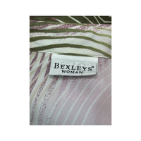 Bexleys Woman Abstract Wave Print Button Front Blouse