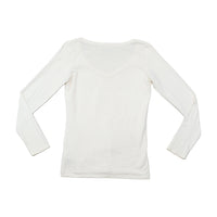 T-shirt Guess de Manga Comprida com decote em V e estampado gráfico