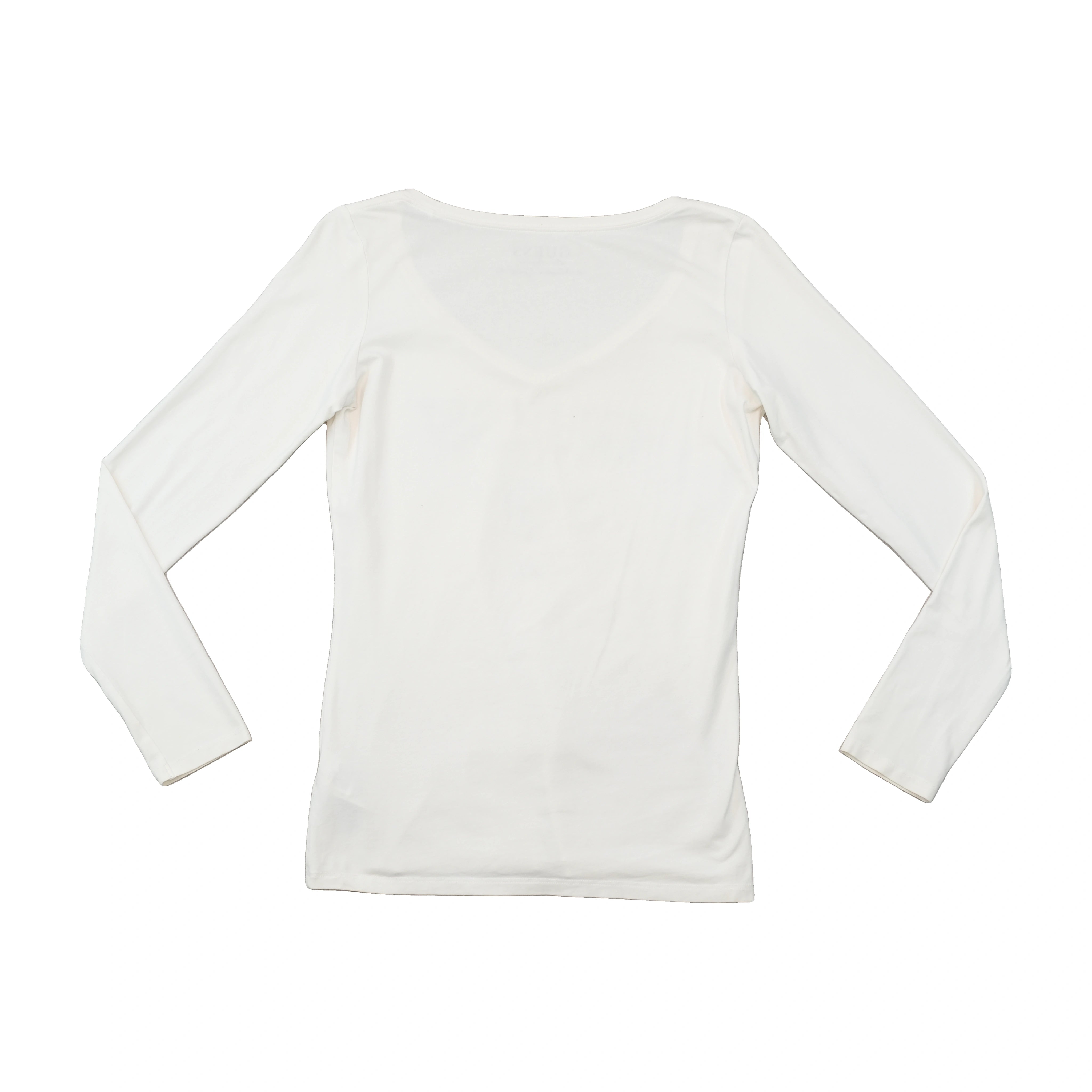 T-shirt Guess de Manga Comprida com decote em V e estampado gráfico