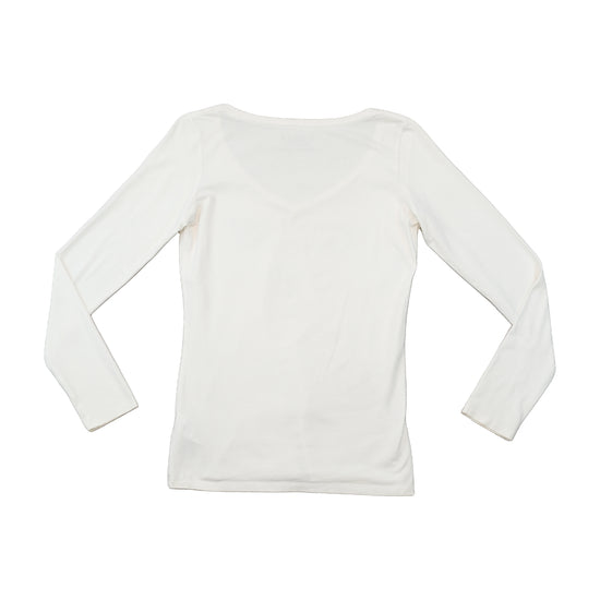 Guess Graphic V-Neck Long Sleeve T-Shirt