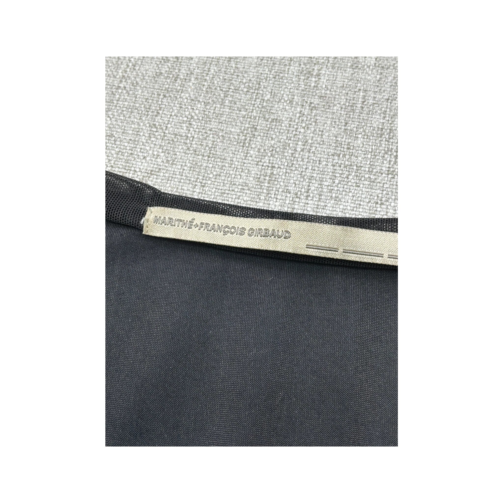 Marithé + François Girbaud Black Corset Back Fit and Flare Dress