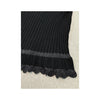 Blumarine Ribbed Ruffle Trim Sweater
