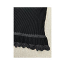 Blumarine Ribbed Ruffle Trim Sweater