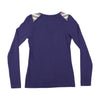 T-shirt Henley Burberry London com Nova Check nos Ombros
