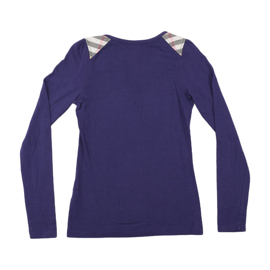 Burberry London Nova Check Shoulder Henley T-shirt