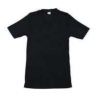 Enrico Golani Ribbed V-Neck Longline Shirt