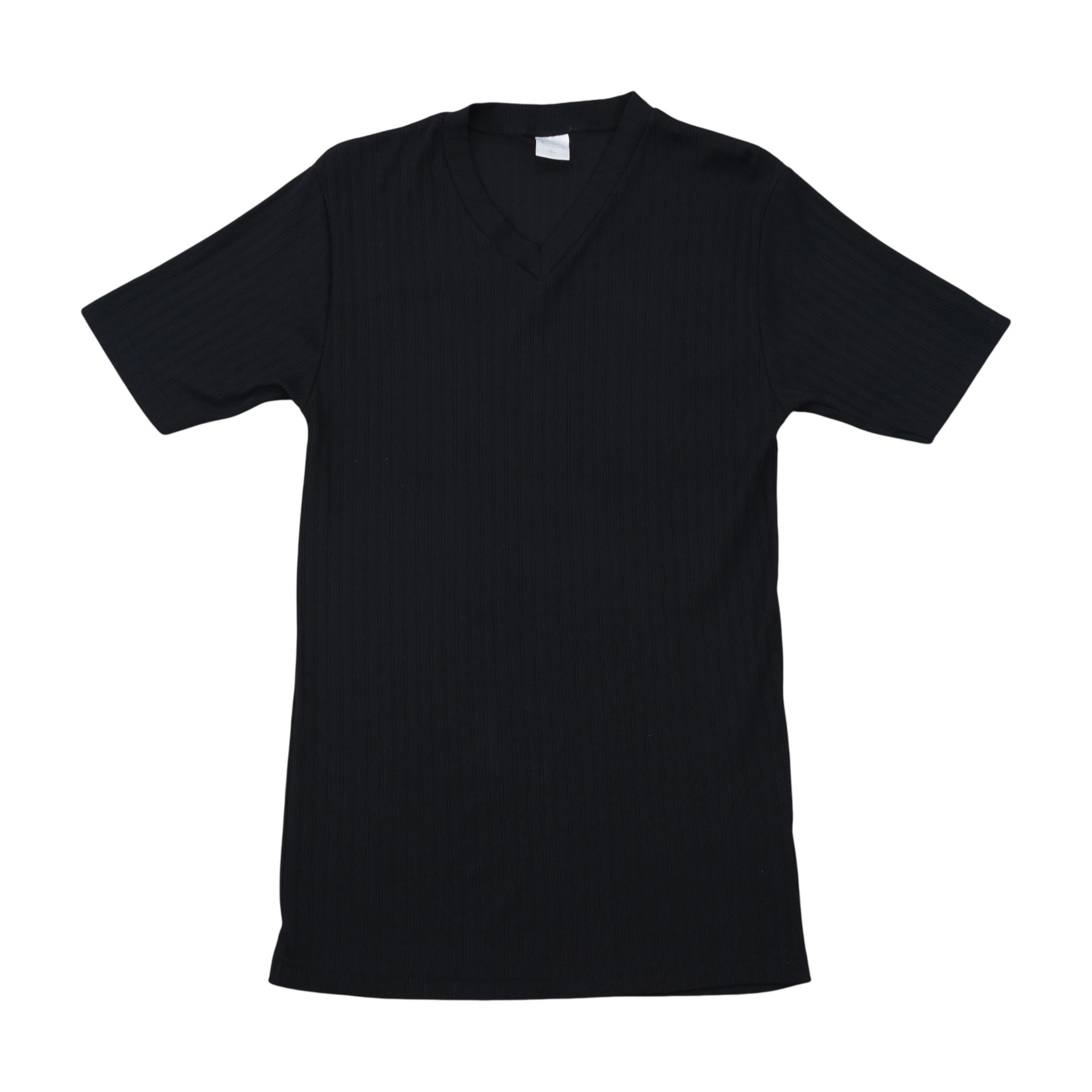 Enrico Golani Ribbed V-Neck Longline Shirt
