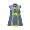 Maui and Wowie Striped Denim Cotton Mini Dress
