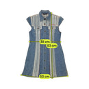 Maui and Wowie Striped Denim Cotton Mini Dress