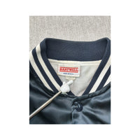 Hartwell Vintage Navy Satin Varsity Style Jacket Made in USA