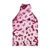 Americo Tavar Tie Dye Rib Knit Halter Tank Top