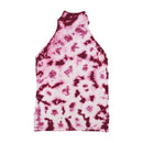 Americo Tavar Tie Dye Rib Knit Halter Tank Top