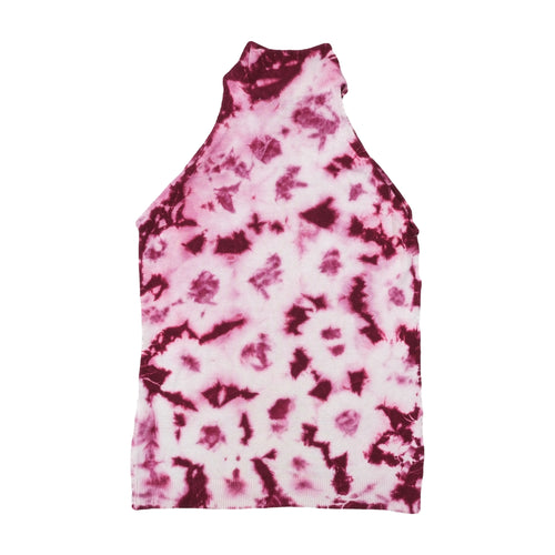 Americo Tavar Tie Dye Rib Knit Halter Tank Top
