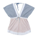 Replay Patchwork Plaid Deep V Blouse