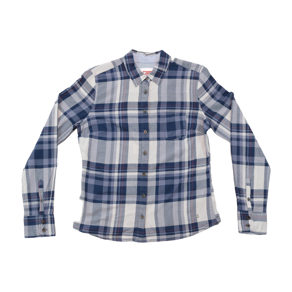 Mustang Plaid Cotton Button Up Shirt