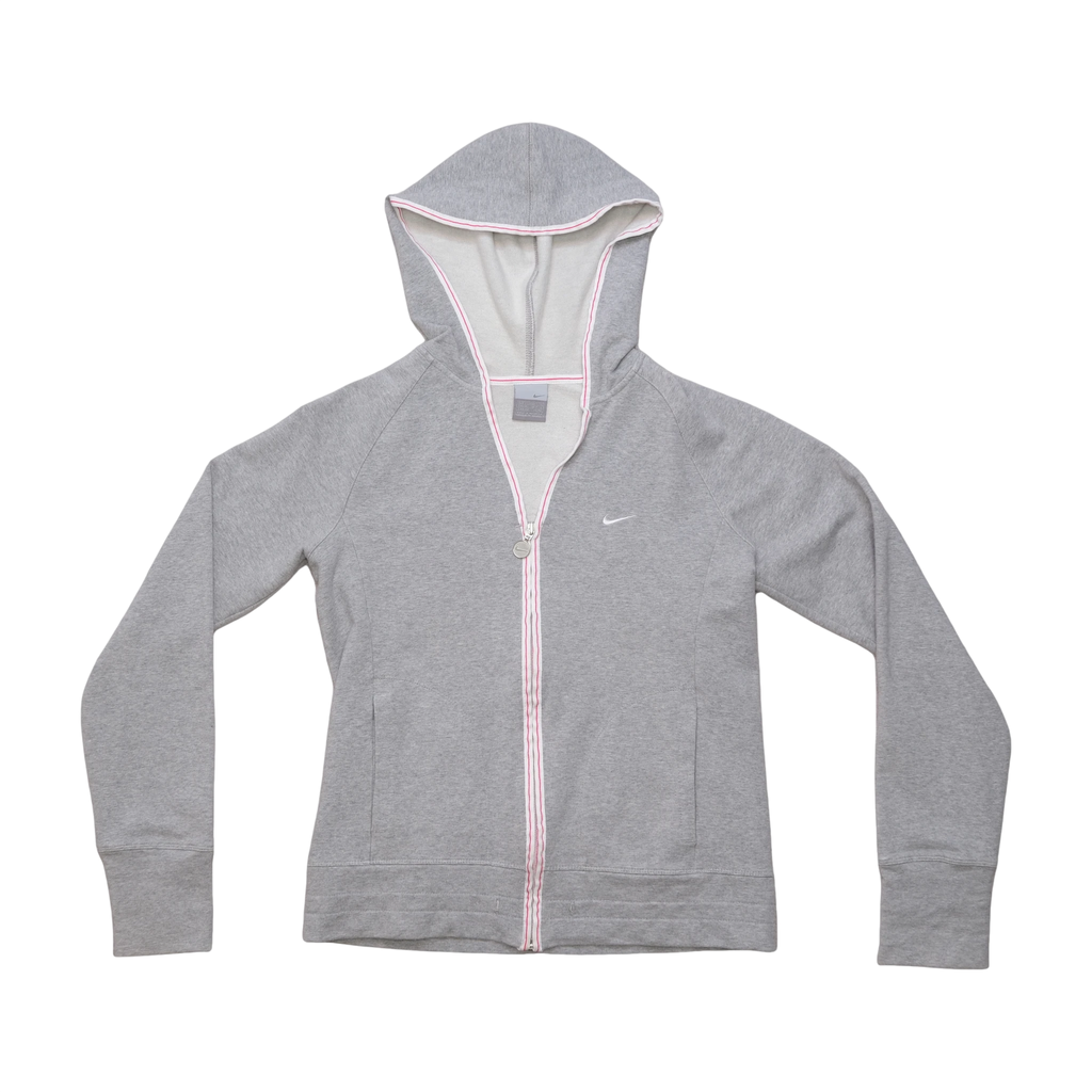 Nike Gray Zip-Up Hooded Jacket