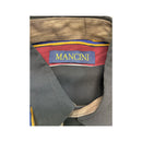 Camisa Mancini de Manga curta com riscas Verticais Abstratas