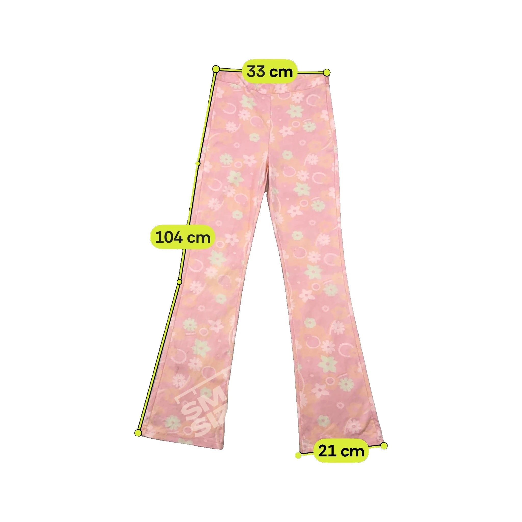 Sinsay Pastel Floral Flared Pants