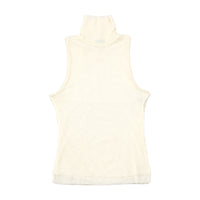 United Colours of Benetton Sheer Sleeveless Turtleneck Tank Top