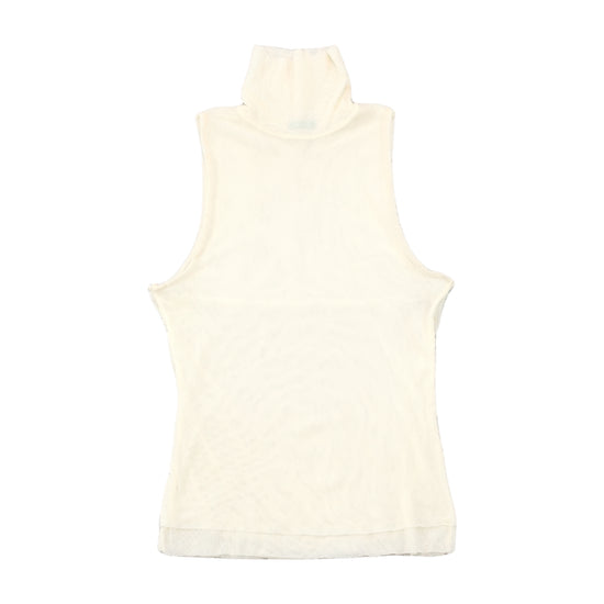 United Colours of Benetton Sheer Sleeveless Turtleneck Tank Top