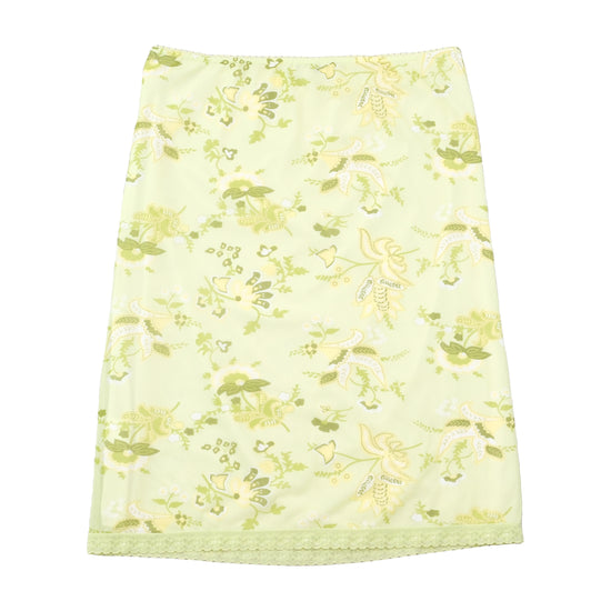 Saia Colours of the World floral com Acabamento em renda