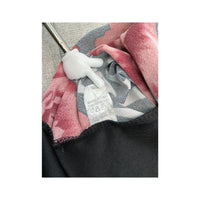 Calyneo Paris Zebra Rose Print Mandarin Collar Blouse