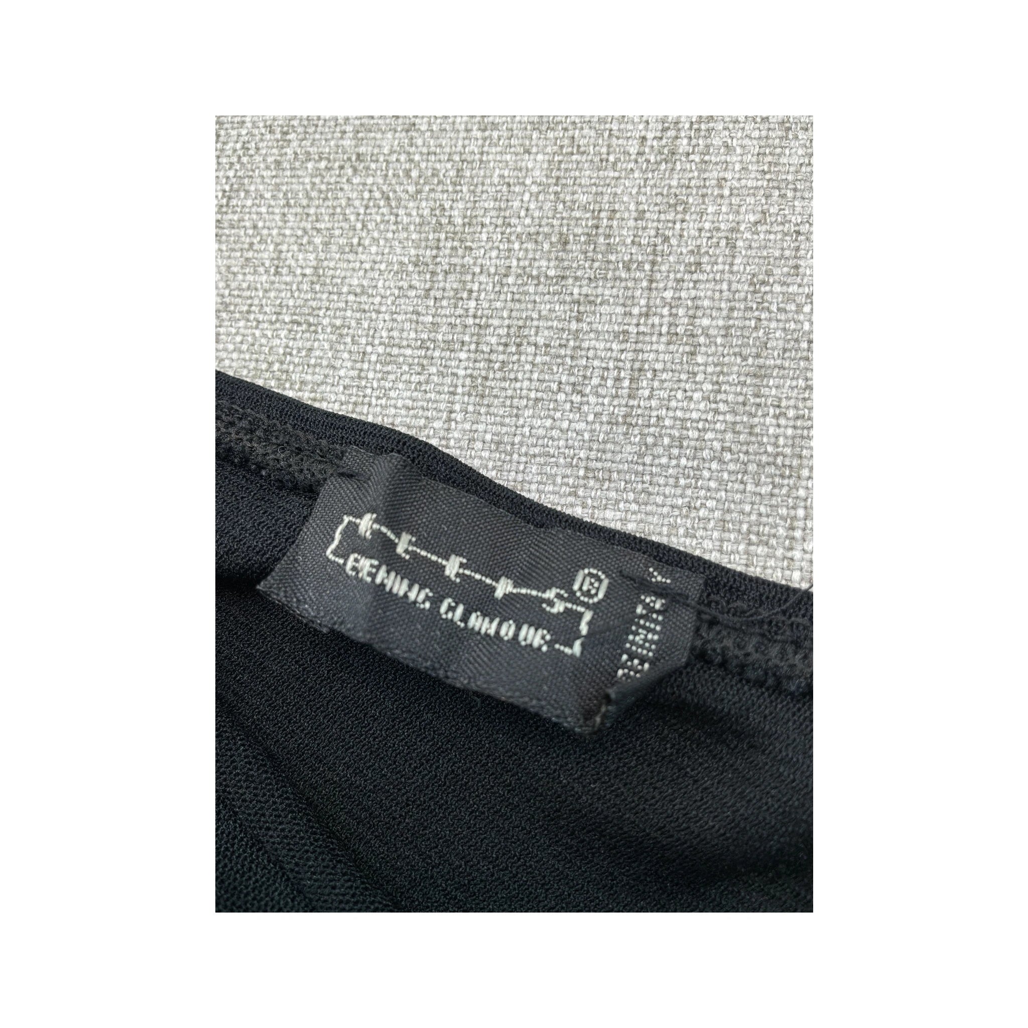 Y2K Black Sequin Cami Tank Top