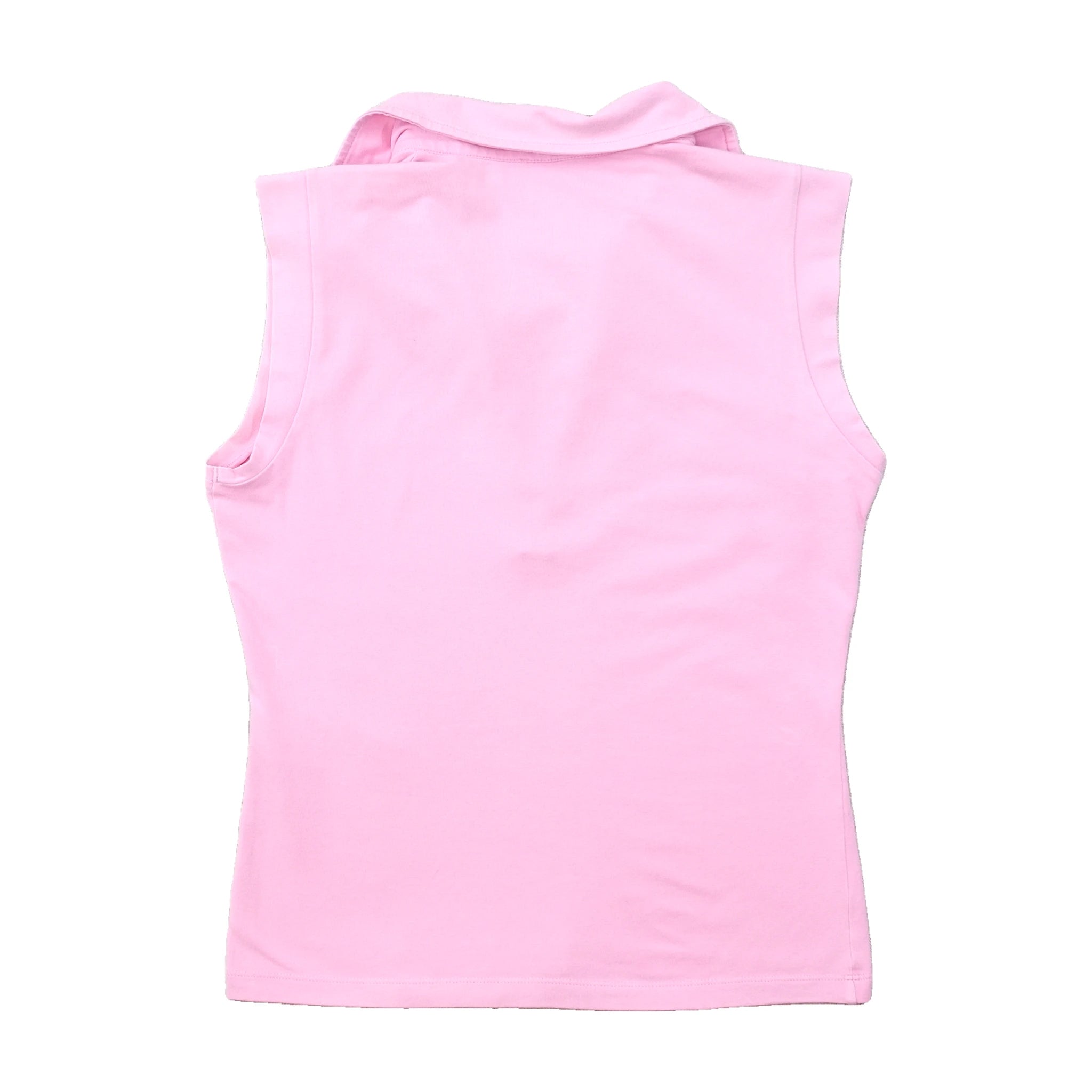 Vintage Guess Pink Sleeveless Collared Shirt