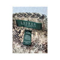 Lauren Ralph Lauren Vintage Snakeskin Print Cotton Shirt