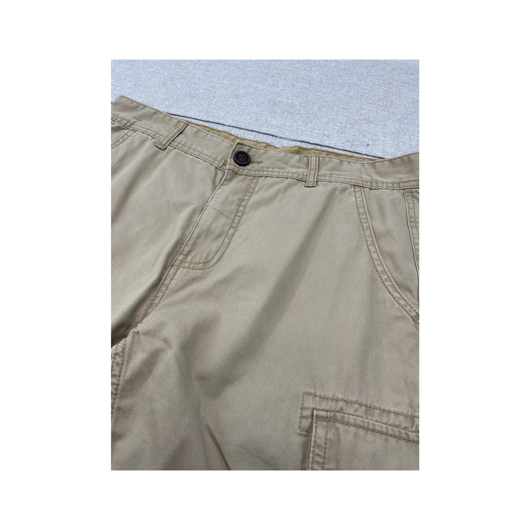 Watsons Beige Cotton Cargo Shorts