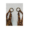 Alberta Ferretti Tortoiseshell Print Ring Strap Silk Chiffon Dress