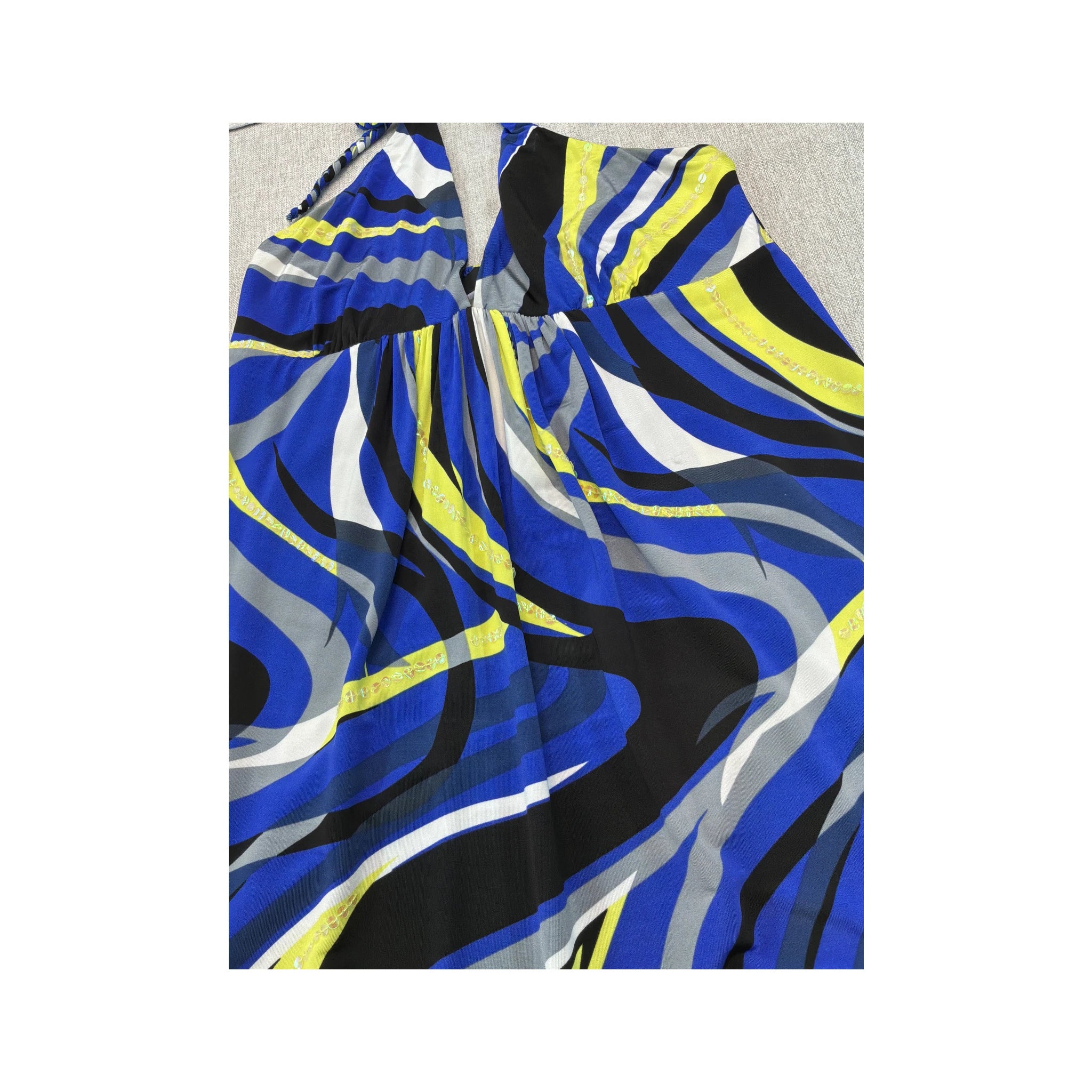 Top de alças Halter Phard com estampado abstrato