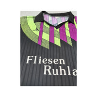 Camisola de Futebol Blacky vintage às riscas Abstratas