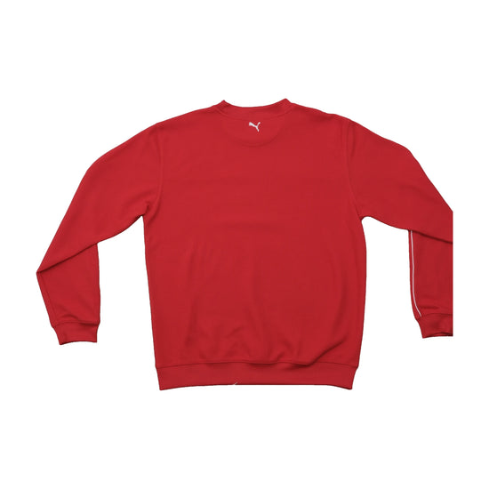 Puma Vintage Red Embroidered Logo Crewneck Sweater