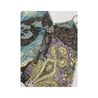 Misswan Patchwork Paisley Floral Tie-Front Tank Top