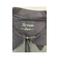 Camisa Armas com Micro Quadrados e gola com Fecho
