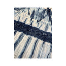 American Angel Blue Tie-Dye Cold-Shoulder Microfiber Dress