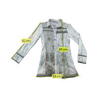 Elly Embroidered Studded Button Up Shirt
