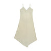 Mezzo Linen Slip Dress with Lace Trim