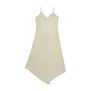 Mezzo Linen Slip Dress with Lace Trim