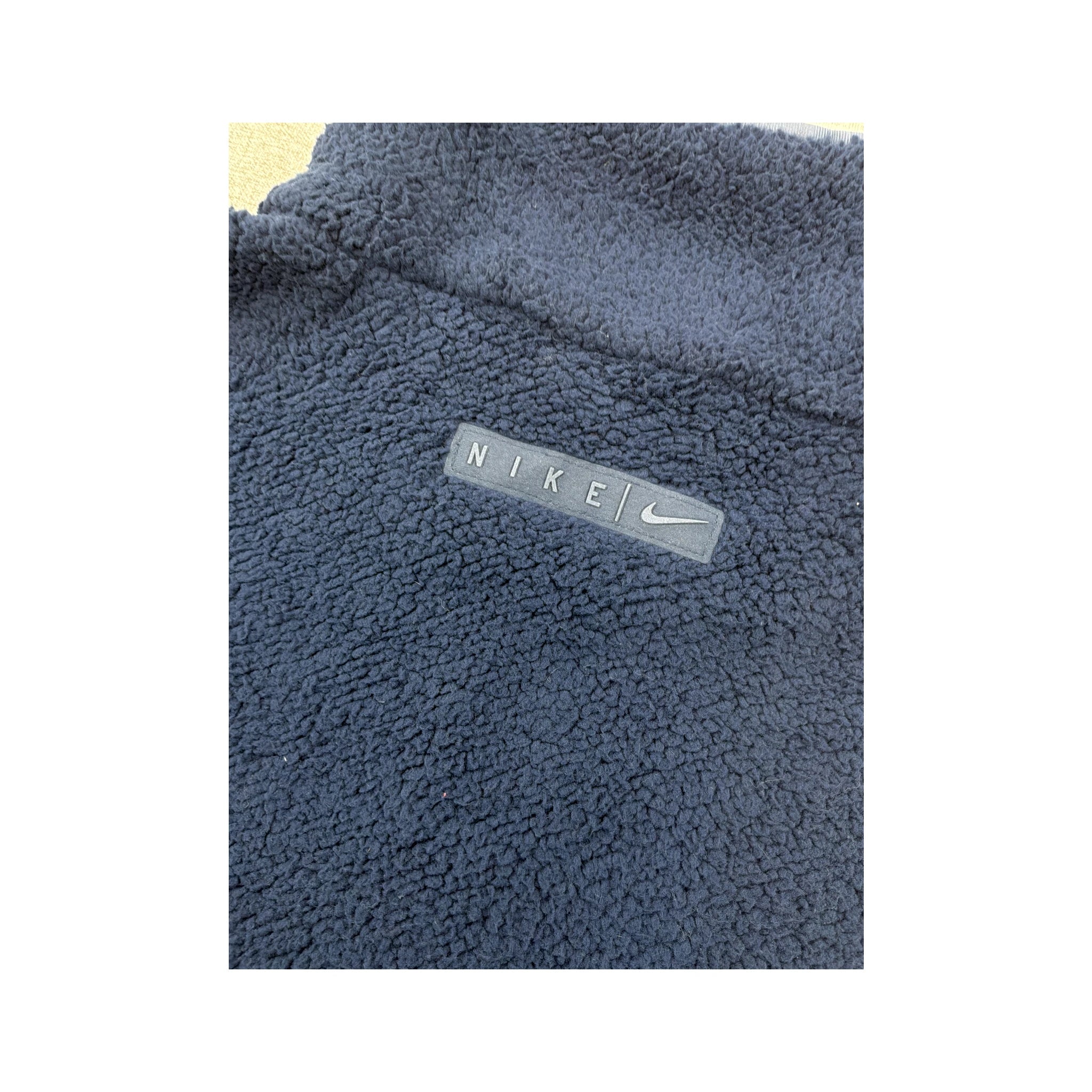 Nike Navy Full-Zip Sherpa Fleece Jacket
