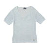 Conte of Florence V-Neck Short Sleeve Knit Sweater