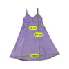 Dixie Purple Faux Suede Slip Dress