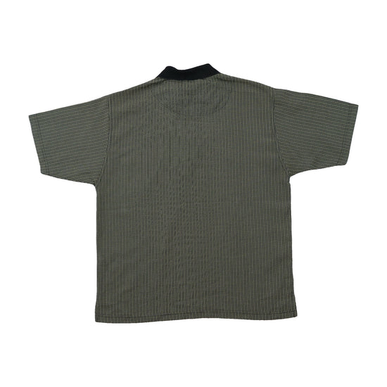 Armas Micro-Check Zip-Neck Shirt