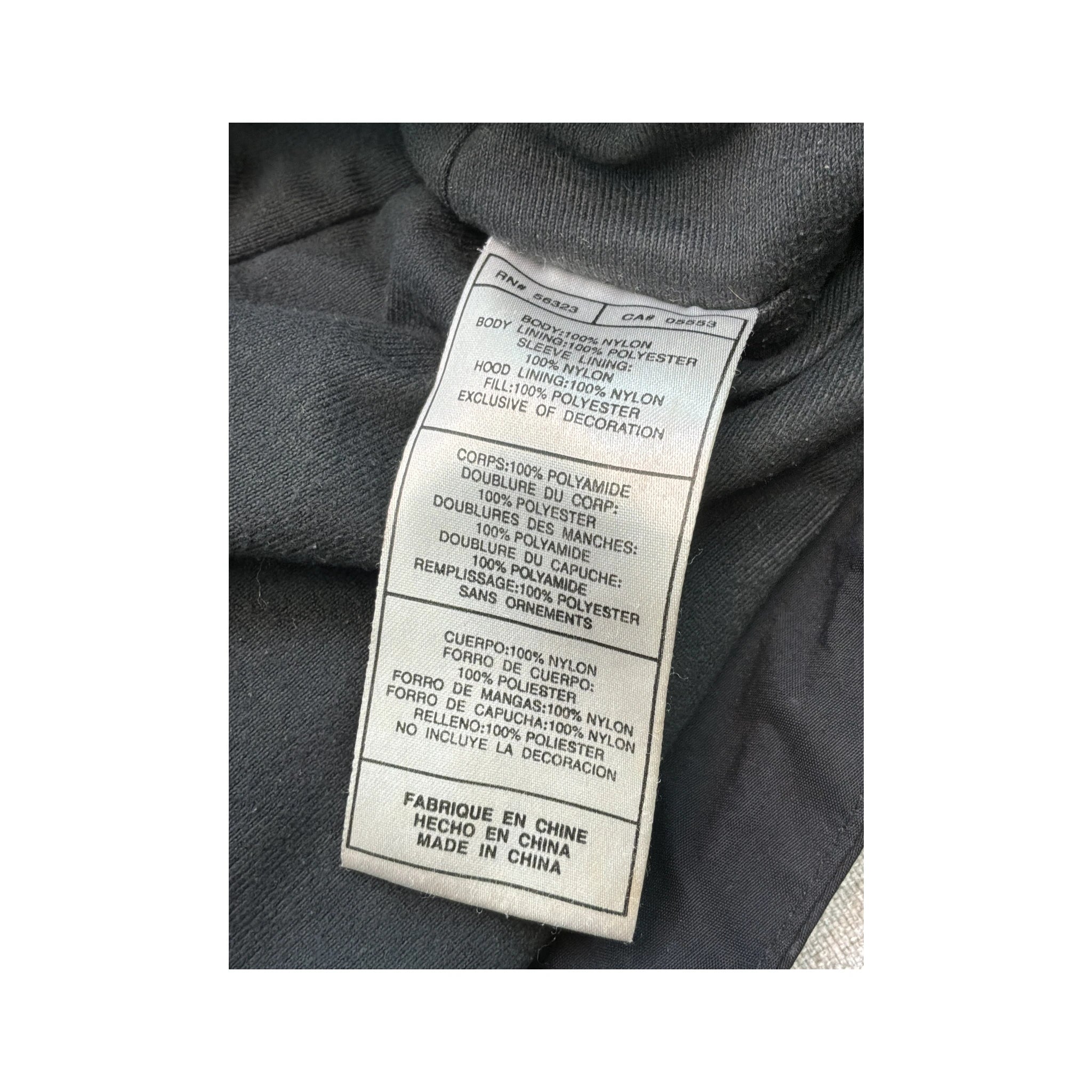 Nike Vintage Black Hooded Technical Nylon Jacket