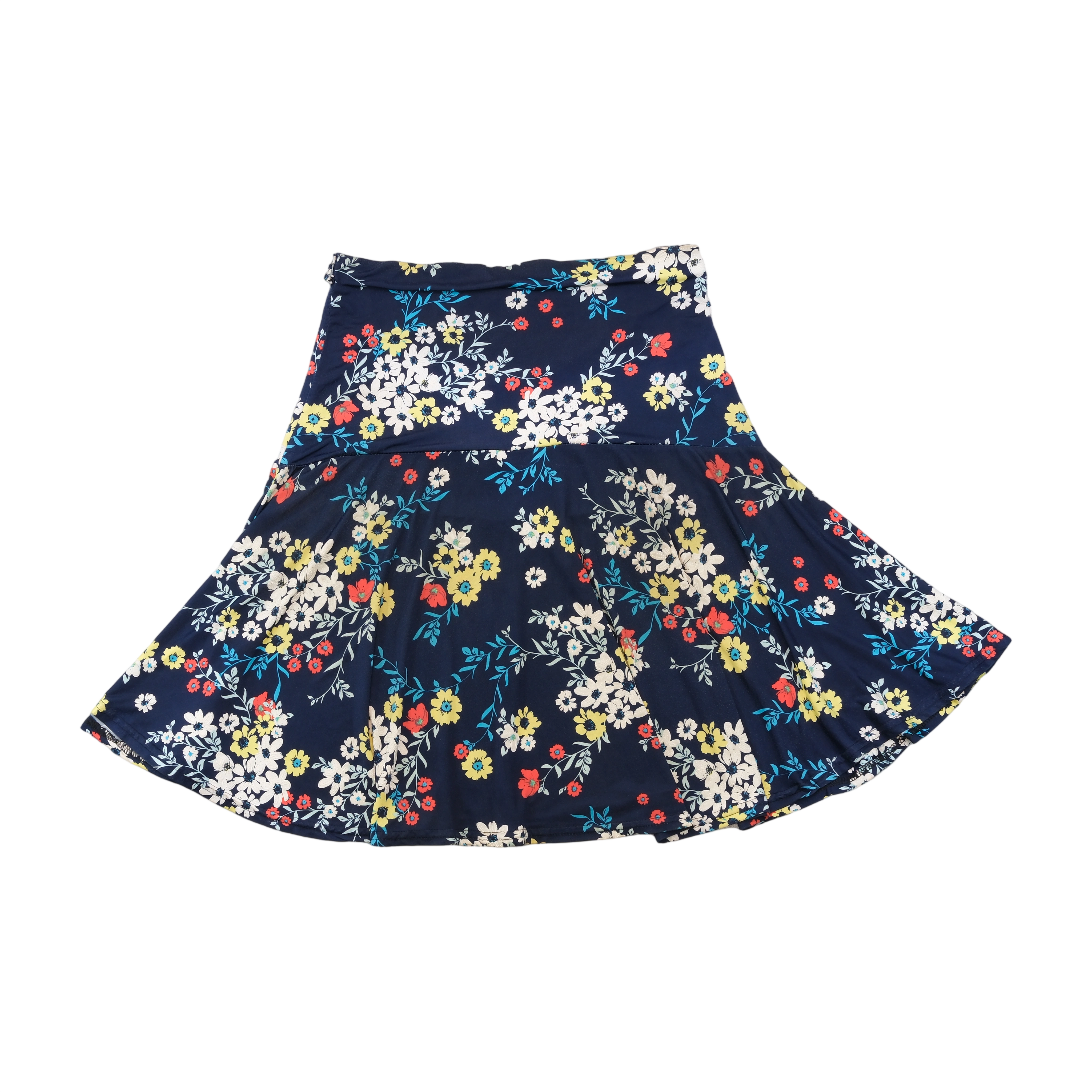 Saia Azul-marinho floral