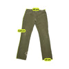 Calças Levi's 511 em Bombazine Verde-tropa de Corte slim Direito