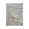 Vintage Sheer Mesh Trim Satin Camisole Tank Top