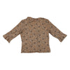 Blusa Outfit com Folhos à Frente e estampado Paisley