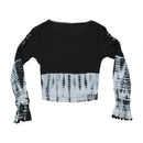 Americo Tavar Embroidered Tie Dye Cotton Blouse